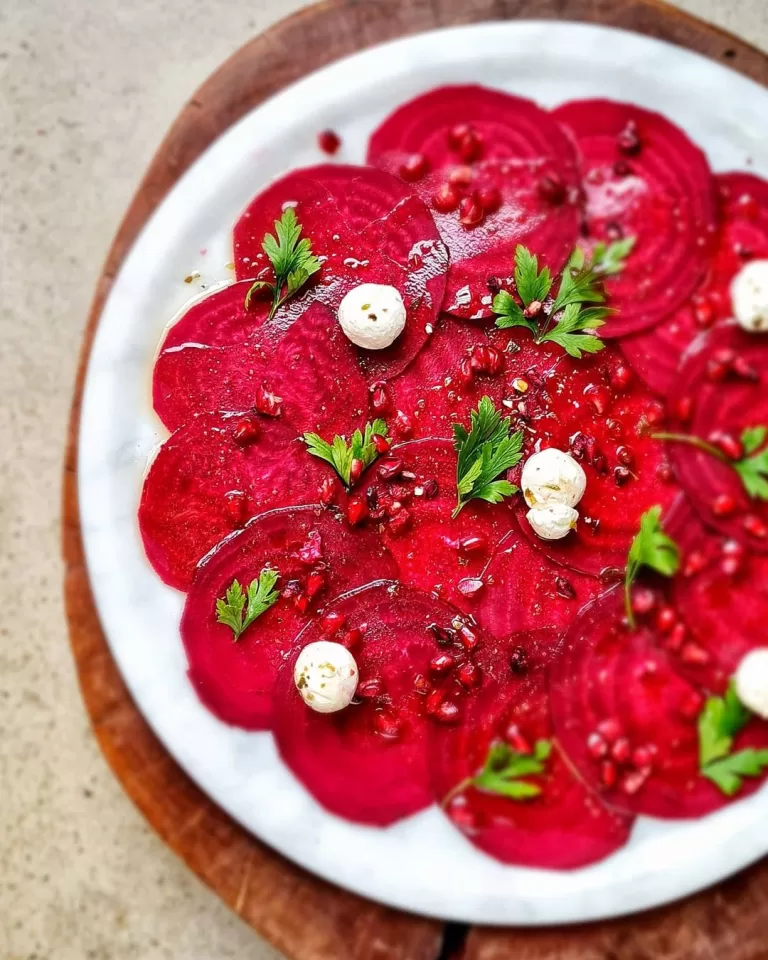 Receita de Carpaccio de beterraba