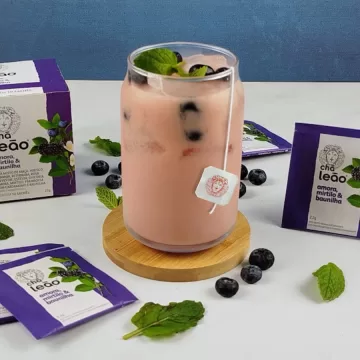 Chá de Amora e Baunilha com Yakult