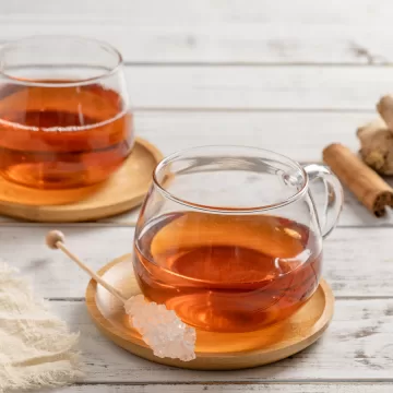Chá de gengibre com canela