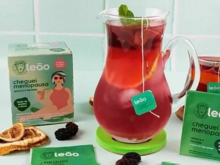 Receita de Chá gelado de amora e laranja com linhaça dourada