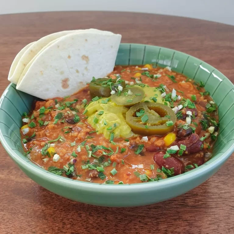 Receita de Chilli vegano de seitan