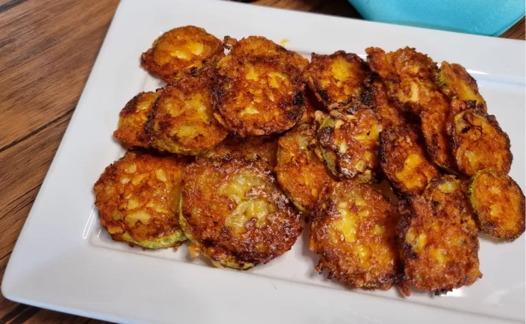 Receita de Chips de abobrinha com parmesão
