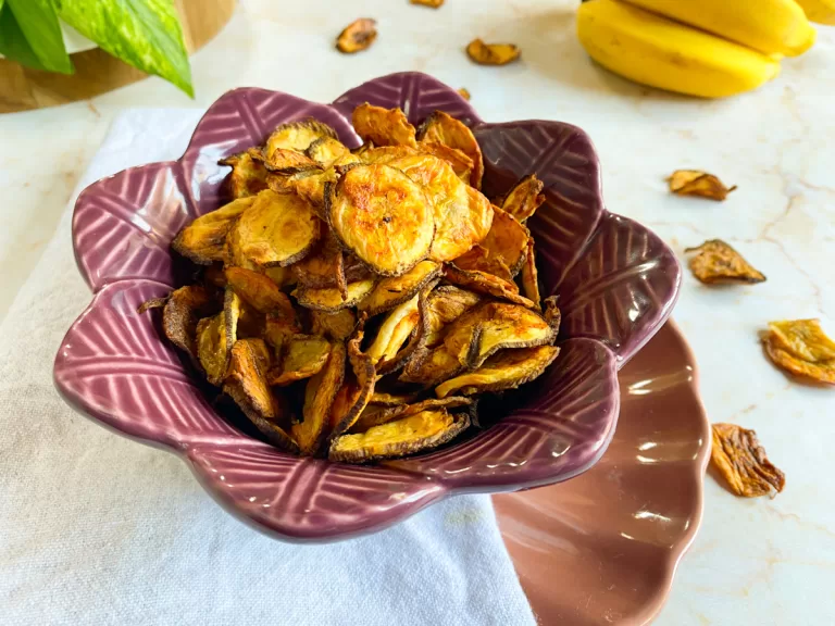 Receita de Chips de banana na air fryer