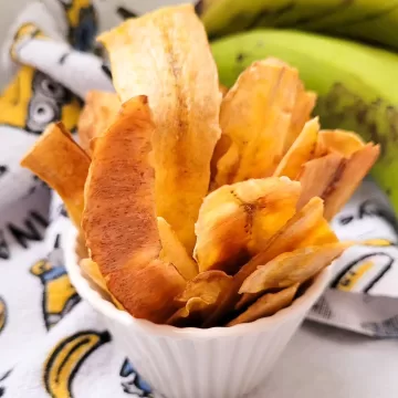 Chips de banana-verde