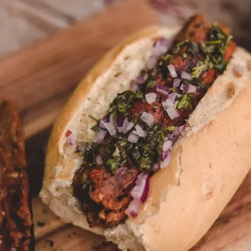 Choripan de seitan