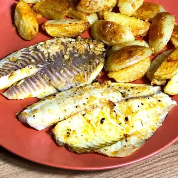 Churrasco de filé de tilápia