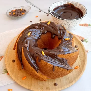 Cobertura de chocolate para bolo