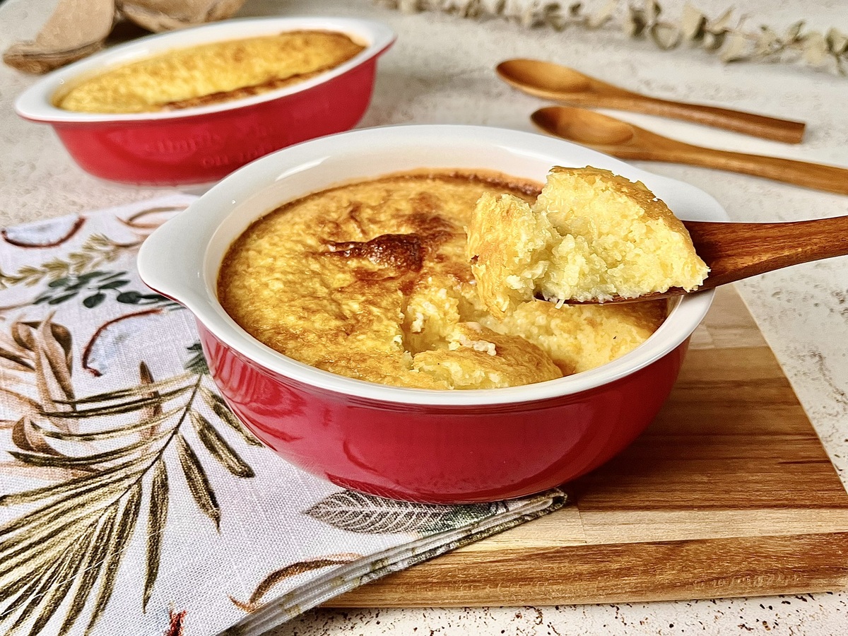 Cocada cremosa na air fryer