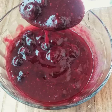 Compota de frutas vermelhas
