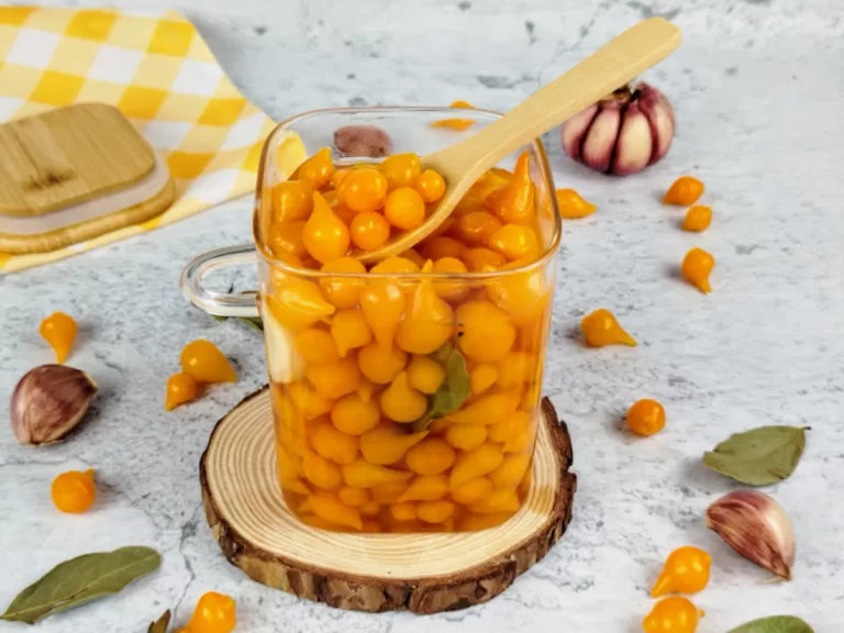 Receita de Conserva de pimenta biquinho amarela