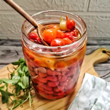 Conserva de pimenta biquinho sem açúcar