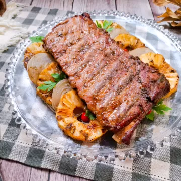 Costelinha de porco assada