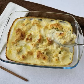 Couve-flor gratinada