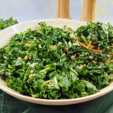 Couve kale refogada