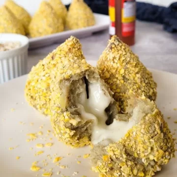 Coxinha de batata-doce e frango