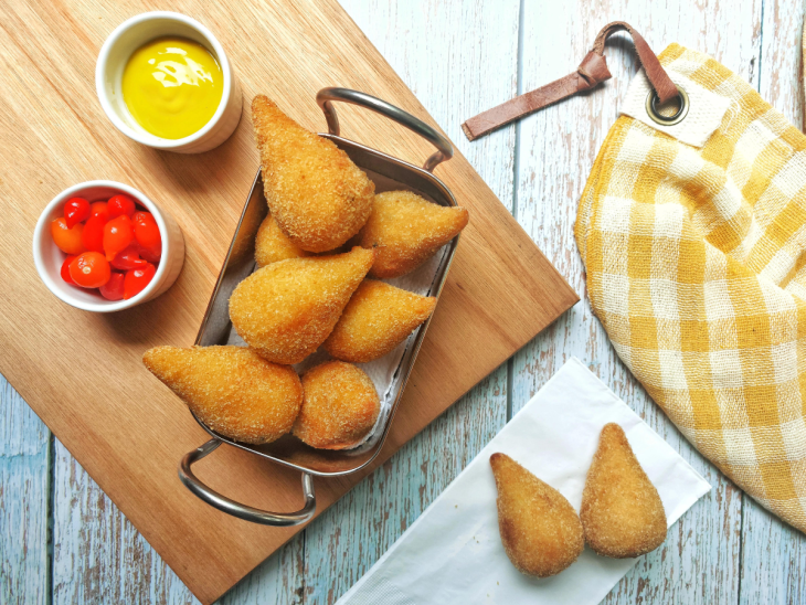Coxinha de frango com Catupiry