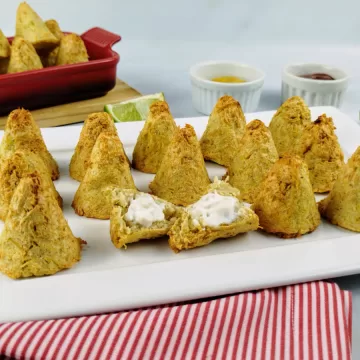 Coxinha rápida na air fryer