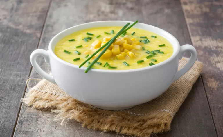 Receita de Creme de milho com manteiga