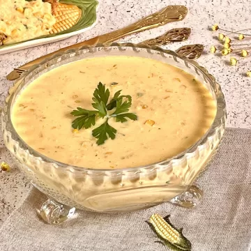 Creme de milho rápido e fácil