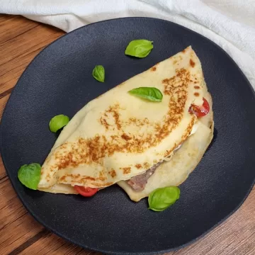 Crepe de carne com Catupiry