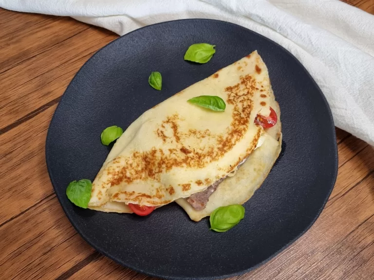 Receita de Crepe de carne com Catupiry