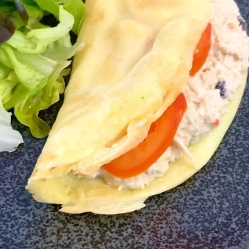 Crepioca com patê de frango