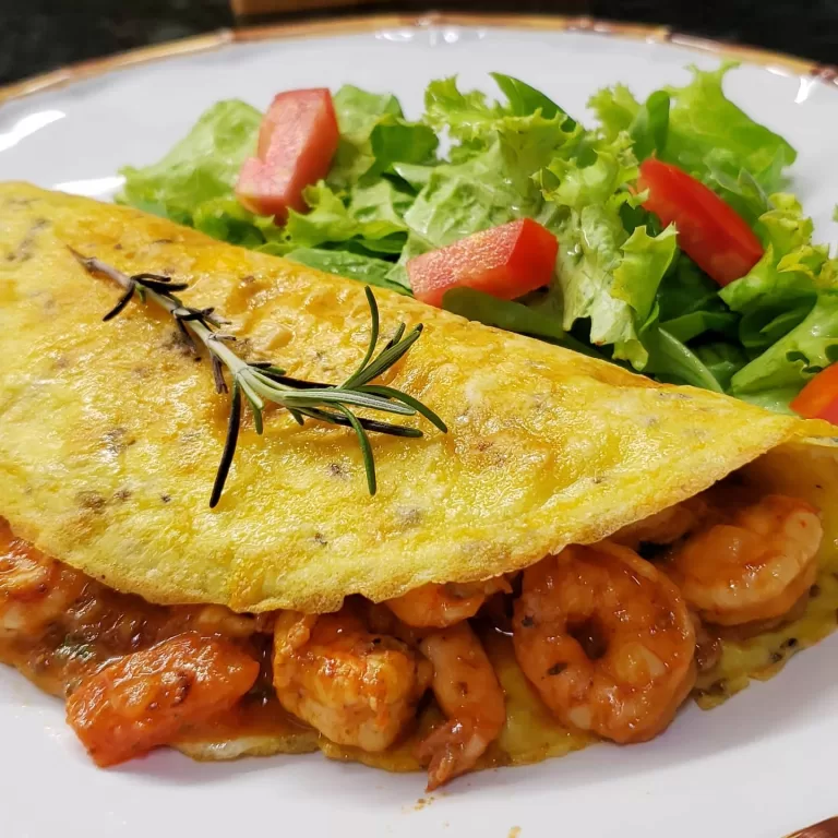 Receita de Crepioca recheada com camarão