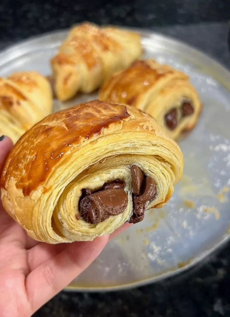 Receita de Croissant de chocolate