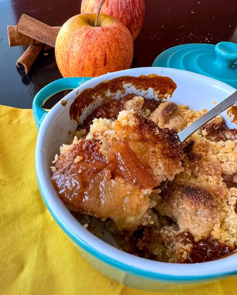 Receita de Crumble de maçã na tigela