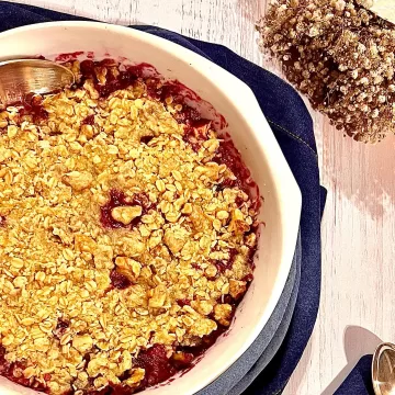 Crumble de uva