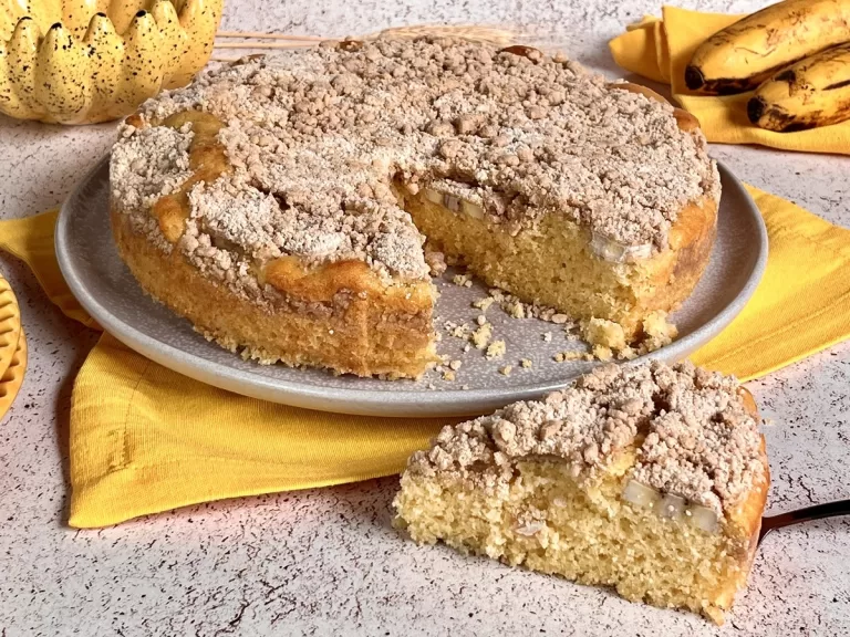 Receita de Cuca de banana
