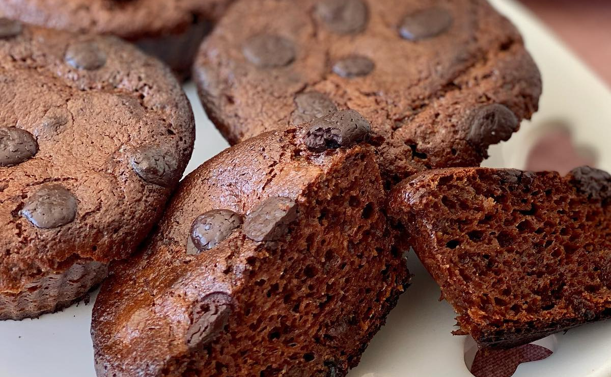 Cupcake de chocolate fit