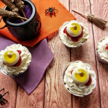 Cupcakes olhos de zumbi