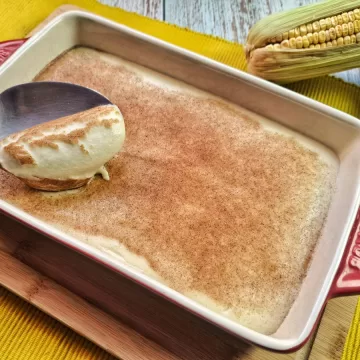 Curau com leite de coco