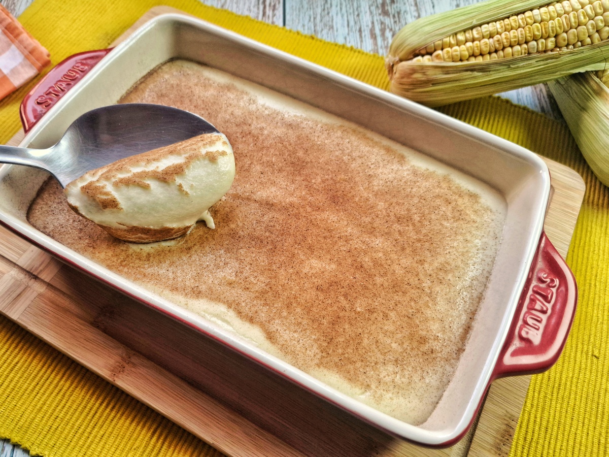 Curau com leite de coco