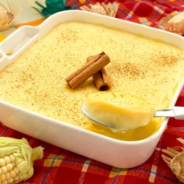 Curau de milho verde tradicional