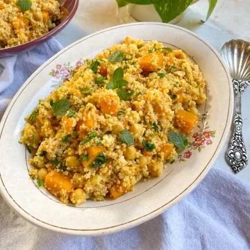 Cuscuz marroquino com legumes