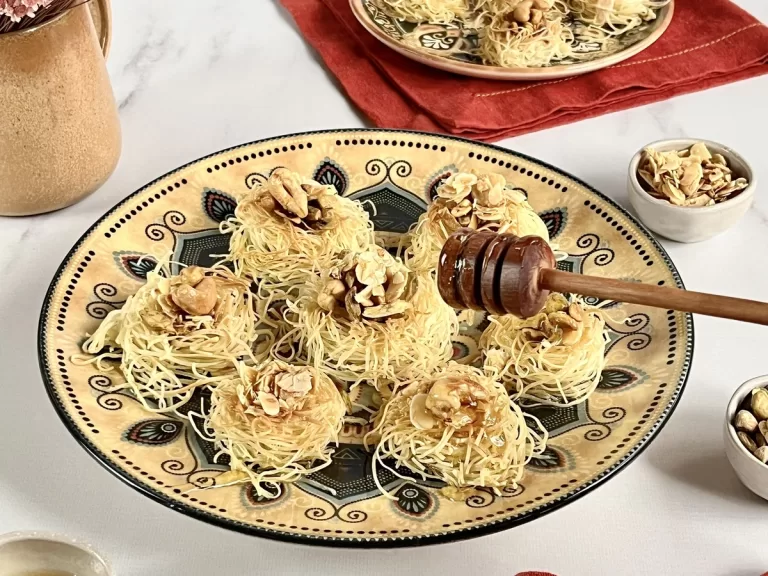 Receita de Doce árabe ninho de nozes