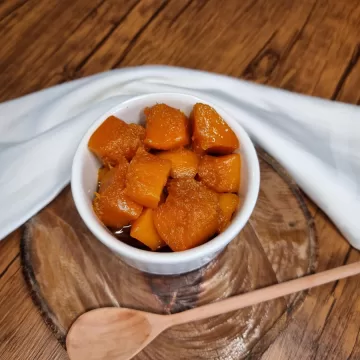 Doce de abóbora em pedaços
