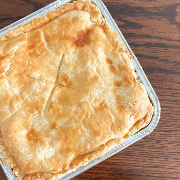 Empadão de frango com palmito
