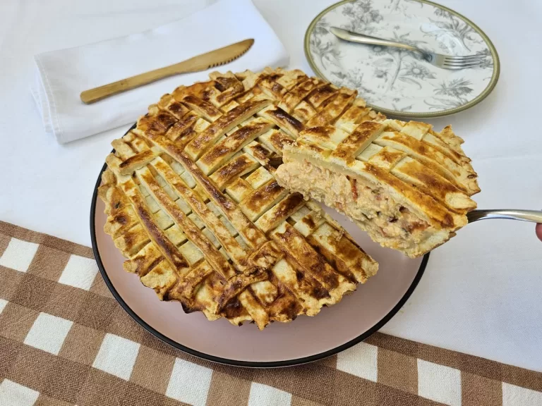 Receita de Empadão de palmito com requeijão