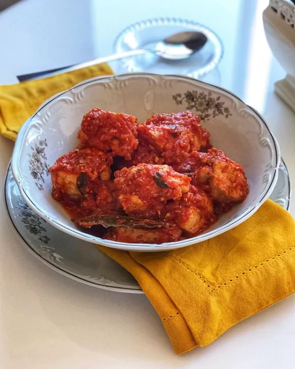 Receita de Ensopado de frango ao sugo