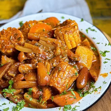 Ensopado de pinhão com legumes