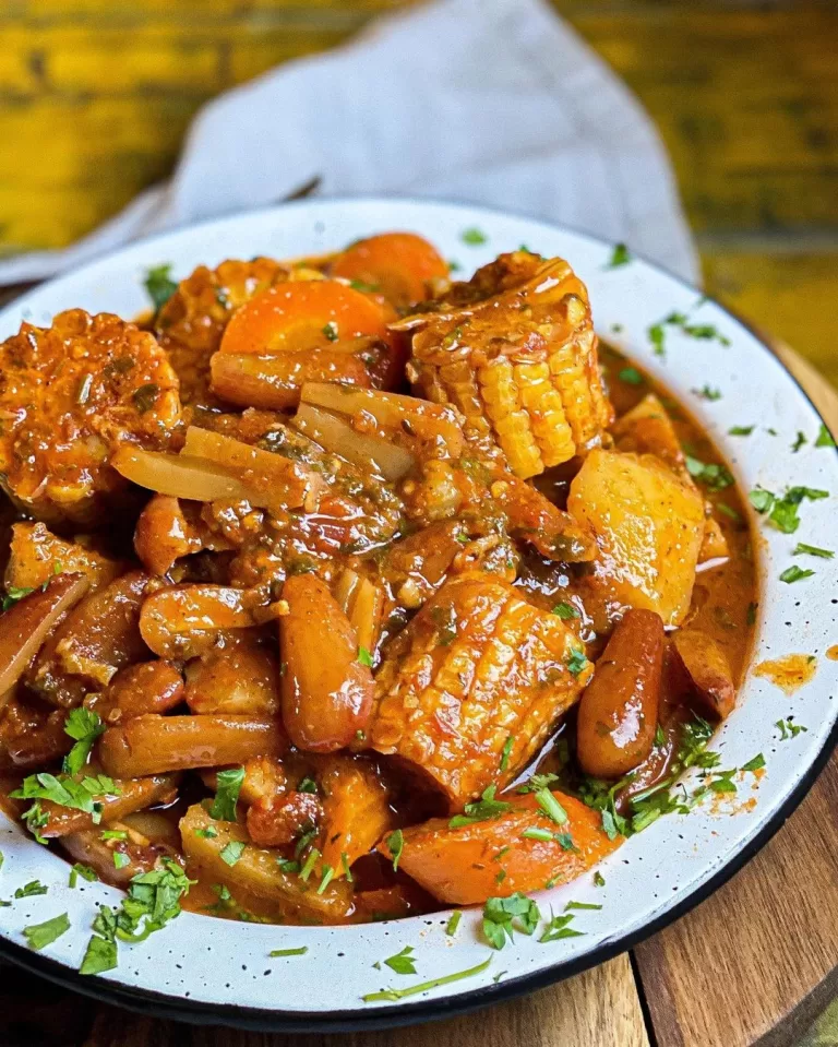 Receita de Ensopado de pinhão com legumes