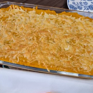 Escondidinho de abóbora com carne-seca