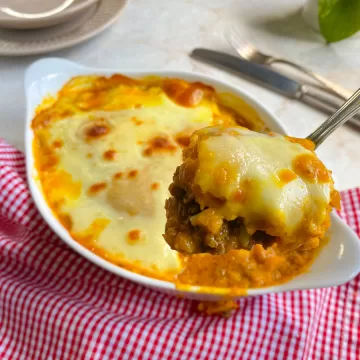Escondidinho de carne moída com abóbora