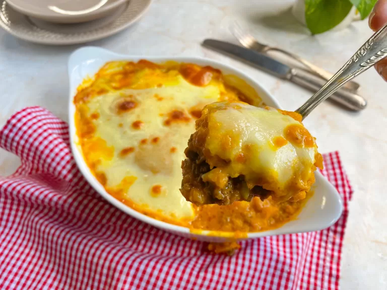 Receita de Escondidinho de carne moída com abóbora