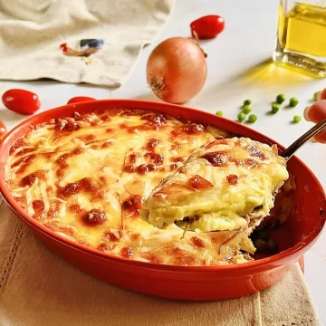 Escondidinho de frango com mandioquinha