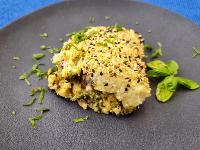 Receita de Escondidinho de frango e espinafre com batata-doce