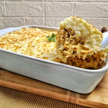 Escondidinho de frango simples